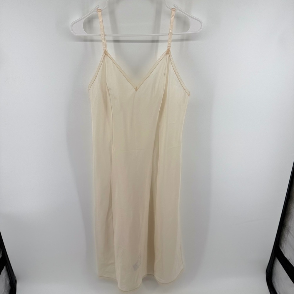 Vintage Barbizon Tafredda Slip Dress Ivory Cream Nightgown Full‎ Slip Size 34/S